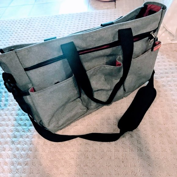 Skip Hop Duo Double Signature Diaper Bag - Heather - Picture 3 of 3